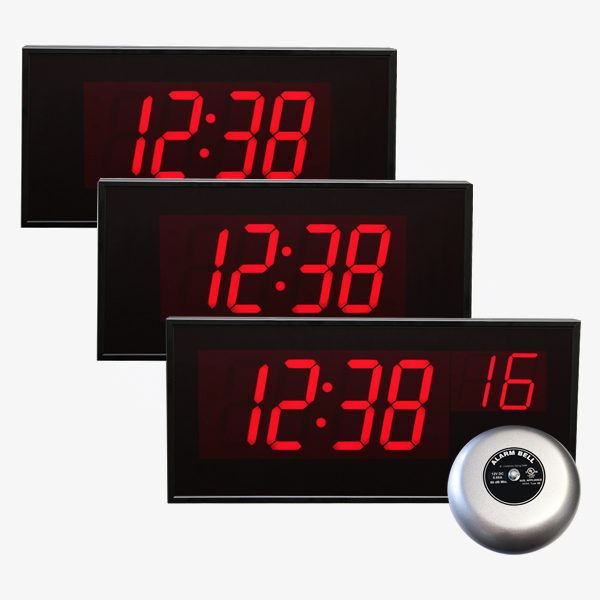 SyncBell TCP/IP Master Clock & Bell with 2 NTP Secondary Clocks